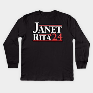 Janet and Rita 2024 Here Come the Grannies 2024 Kids Long Sleeve T-Shirt